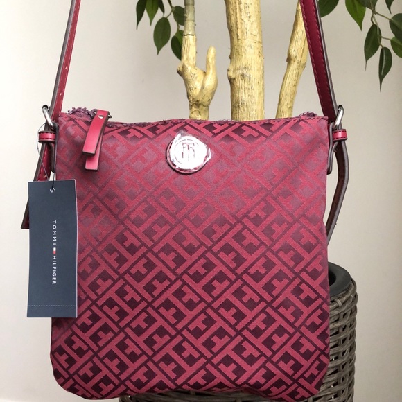 tommy hilfiger red purse